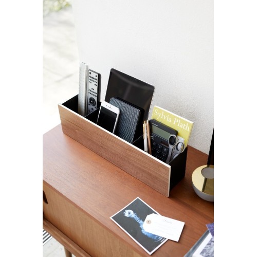 organizer box con divisori staccabili nero