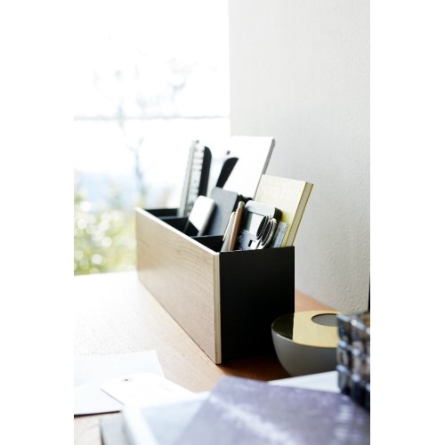 organizer box con divisori staccabili nero