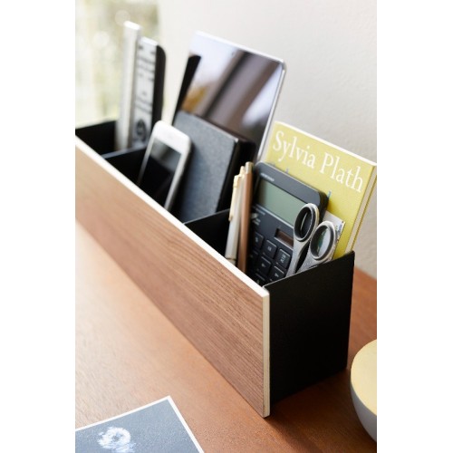 organizer box con divisori staccabili nero