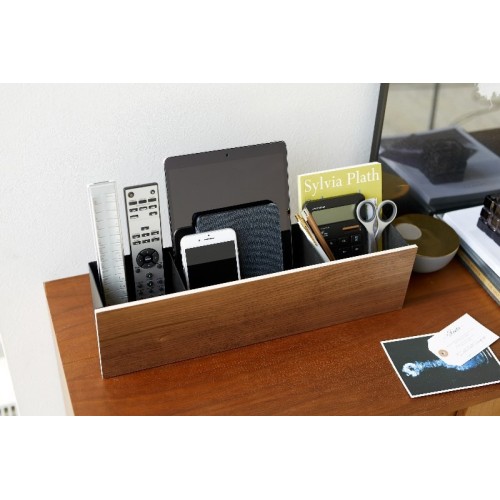 organizer box con divisori staccabili nero