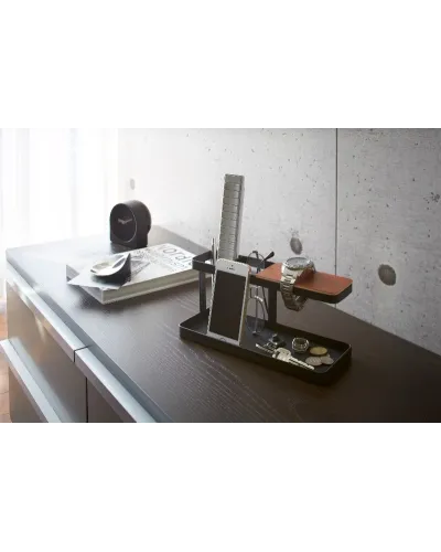 elegante organizer da scrivania colore nero