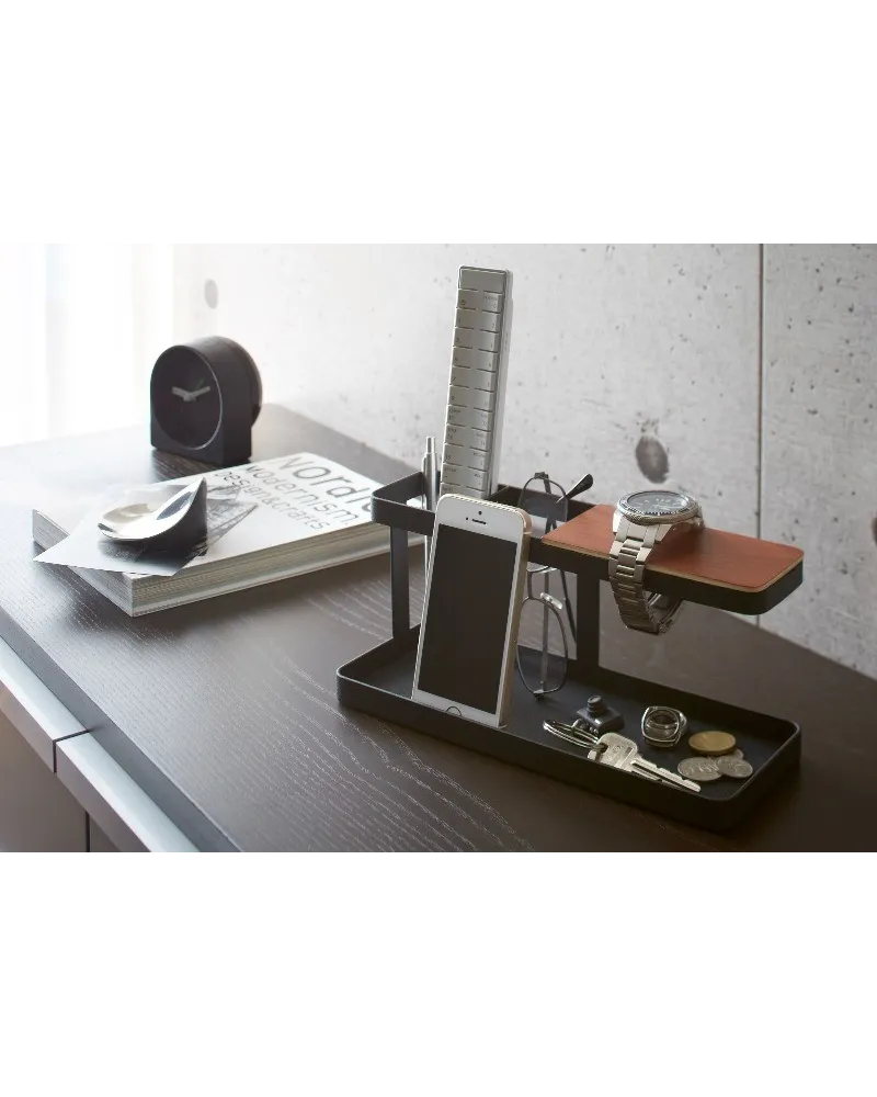 elegante organizer da scrivania colore nero