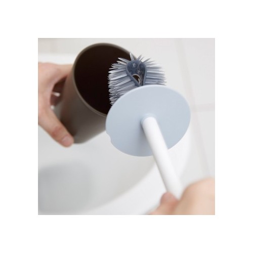 toilet brush with durable flexible bristles