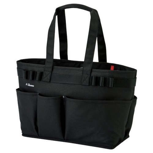 Capable storage and tool bag with various external pockets