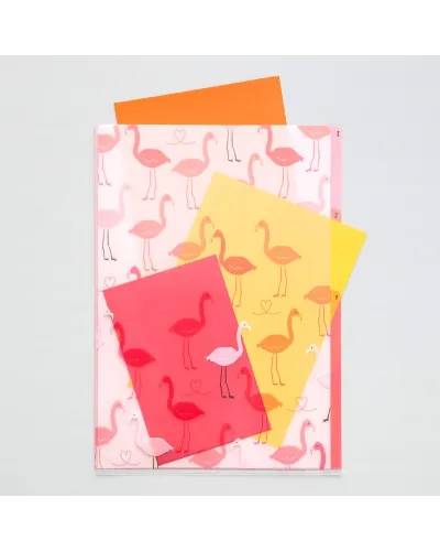plastic folder for documents with 3 pockets A4 format