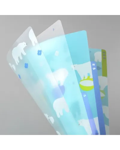 plastic folder for documents with 3 pockets A4 format