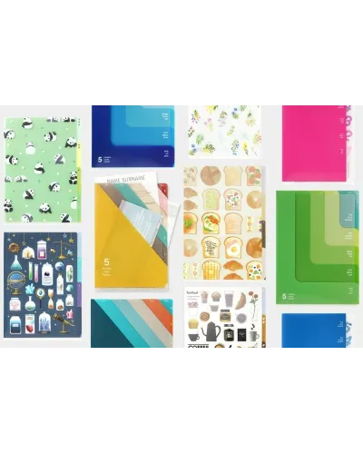 plastic folder for documents with 3 pockets A4 format