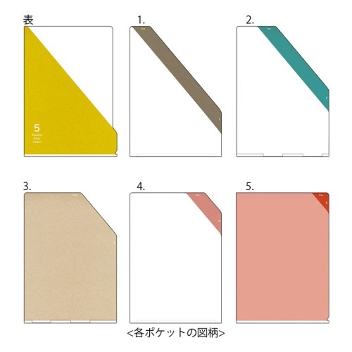 A4 document holder with transparent pockets