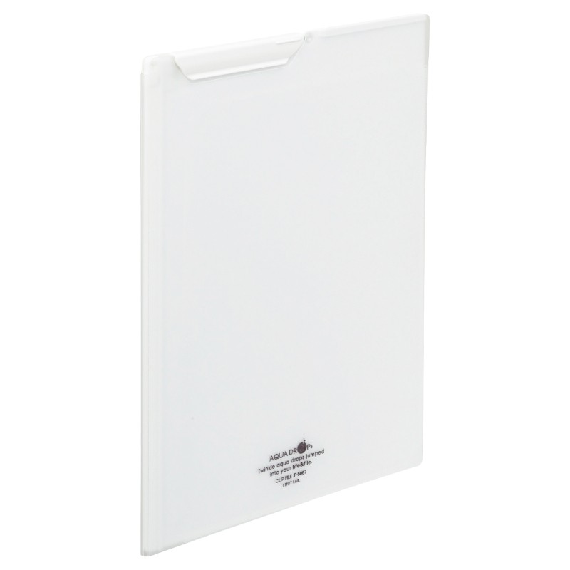 A4 clipboard with pocket for small items such as postcards and business cards