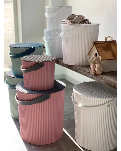 Secchio portaoggetti impilabile