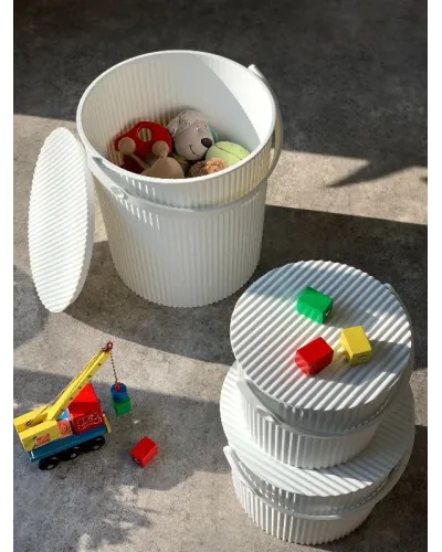 Secchio portaoggetti impilabile