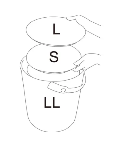 Hachiman stackable bucket that can be used as a container for home, office