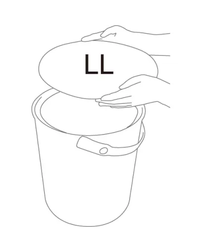 Hachiman stackable bucket that can be used as a container for home, office