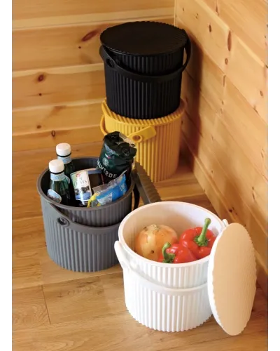 Hachiman stackable bucket that can be used as a container for home, office