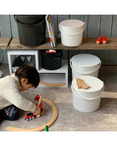Hachiman stackable bucket that can be used as a container for home, office