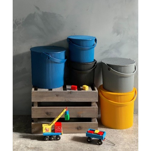 Multipurpose bucket storage stool with lid