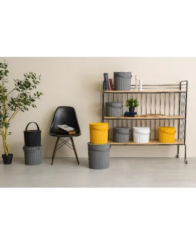 Hachiman stackable bucket that can be used as a container for home, office