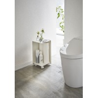 bathroom cart with casters for objects