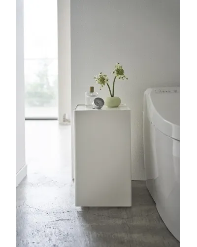 bathroom cart with casters for objects