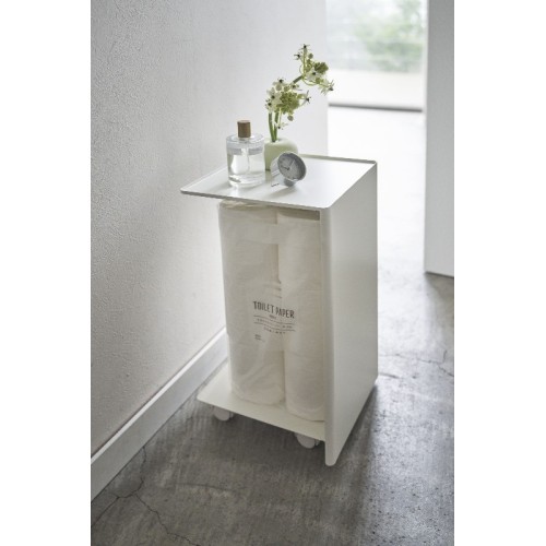 cart organizer for bathroom, with casters