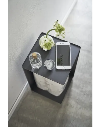 space-saving bathroom cart with casters
