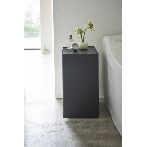 space-saving bathroom cart with casters