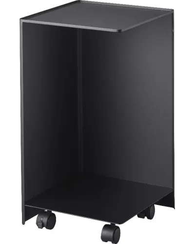 space-saving bathroom cart with casters