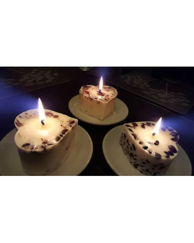 Candela artigianale ecologica in cera di soia