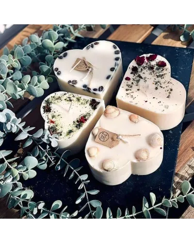 Candela artigianale ecologica in cera di soia