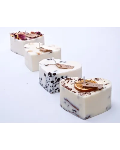 Candela artigianale ecologica in cera di soia