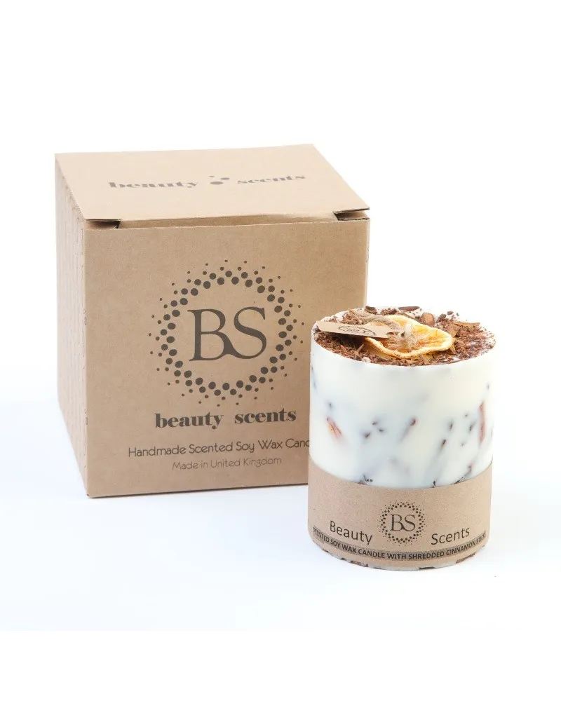 Candela artigianale ecologica in cera di soia