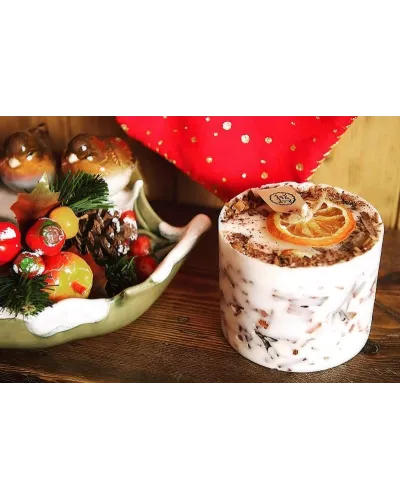 Candela artigianale ecologica in cera di soia