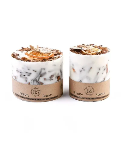 Candela artigianale ecologica in cera di soia