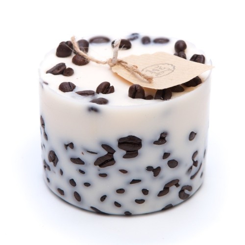 ecological handmade soy wax candle with coffee beans S size