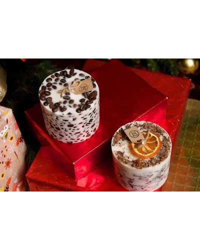 Candela artigianale ecologica in cera di soia