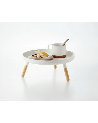 multipurpose tray with wooden legs