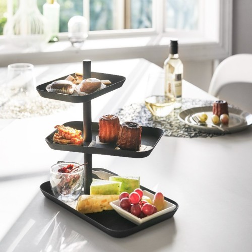 tray for cakes, fruit, cheese