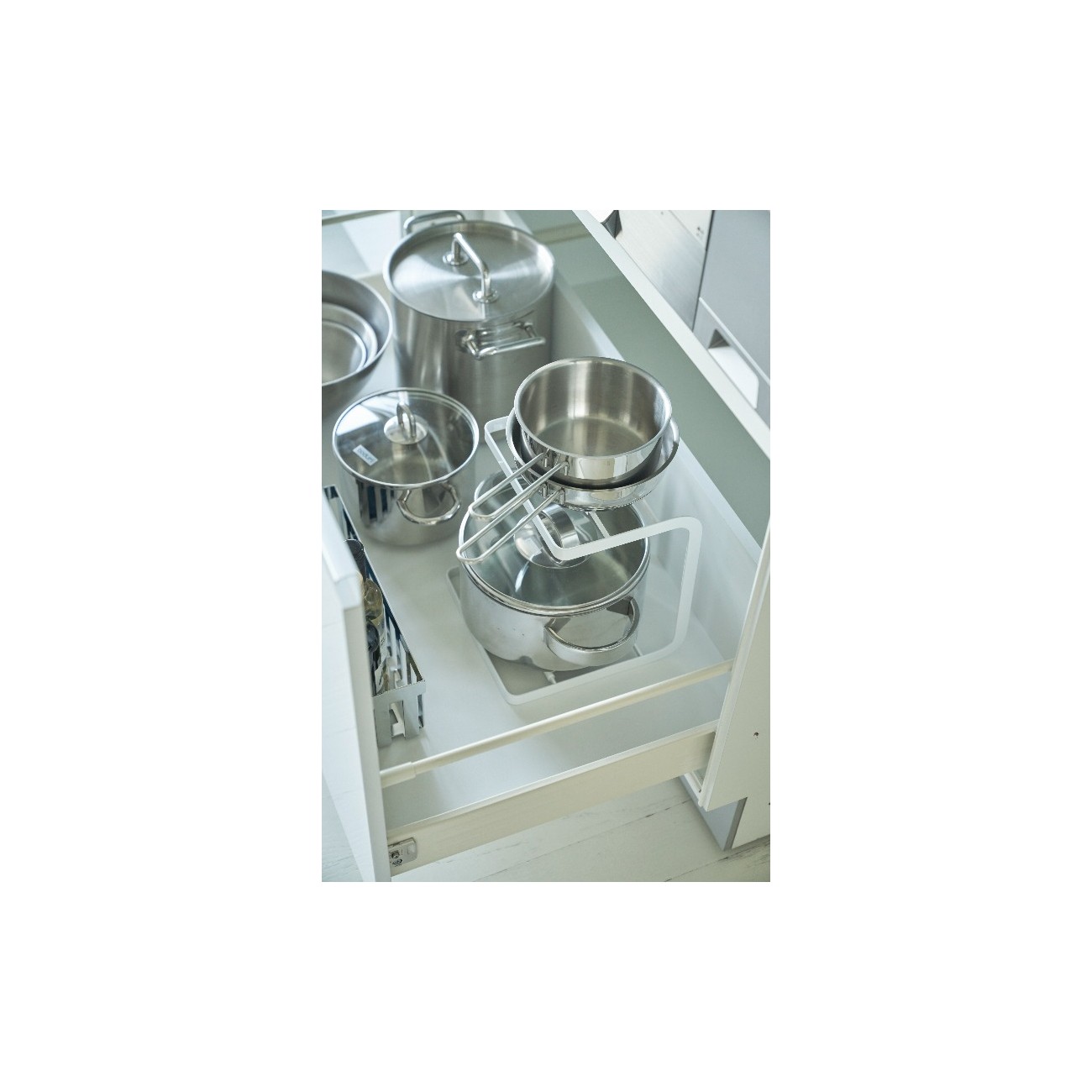 2 Tier Kitchen Pot Rack Storage Organizer for Countertop