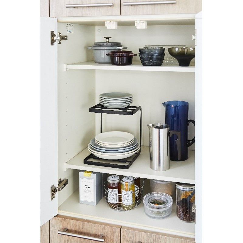 2 Tier Kitchen Pot Rack Storage Organizer for Countertop