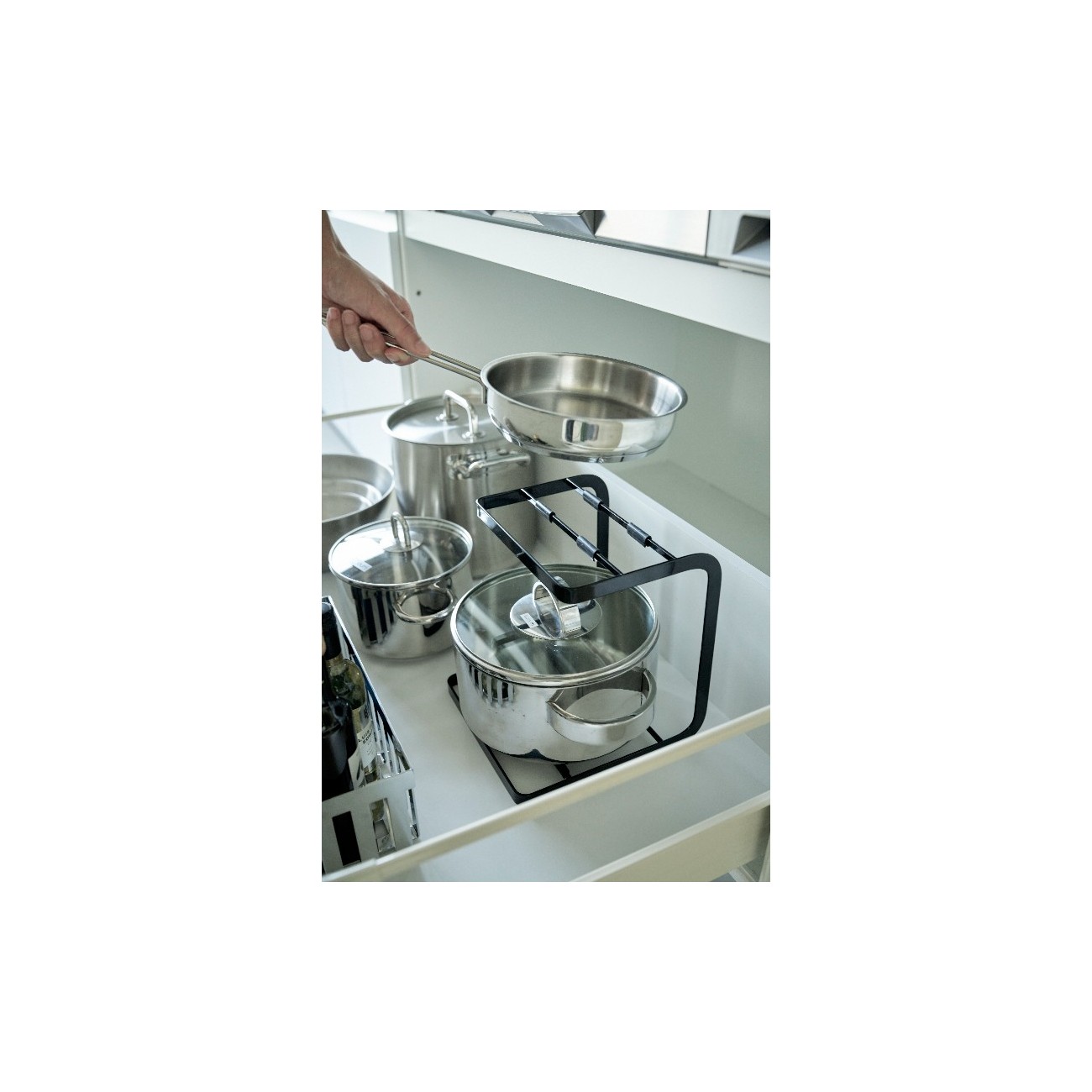 2 Tier Kitchen Pot Rack Storage Organizer for Countertop