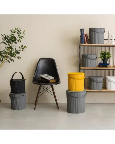 Hachiman stackable bucket that can be used as a container for home, office