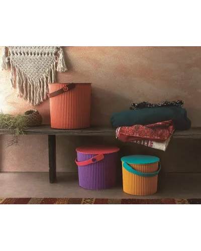 Multi-purpose bucket: storage, stool for home and office