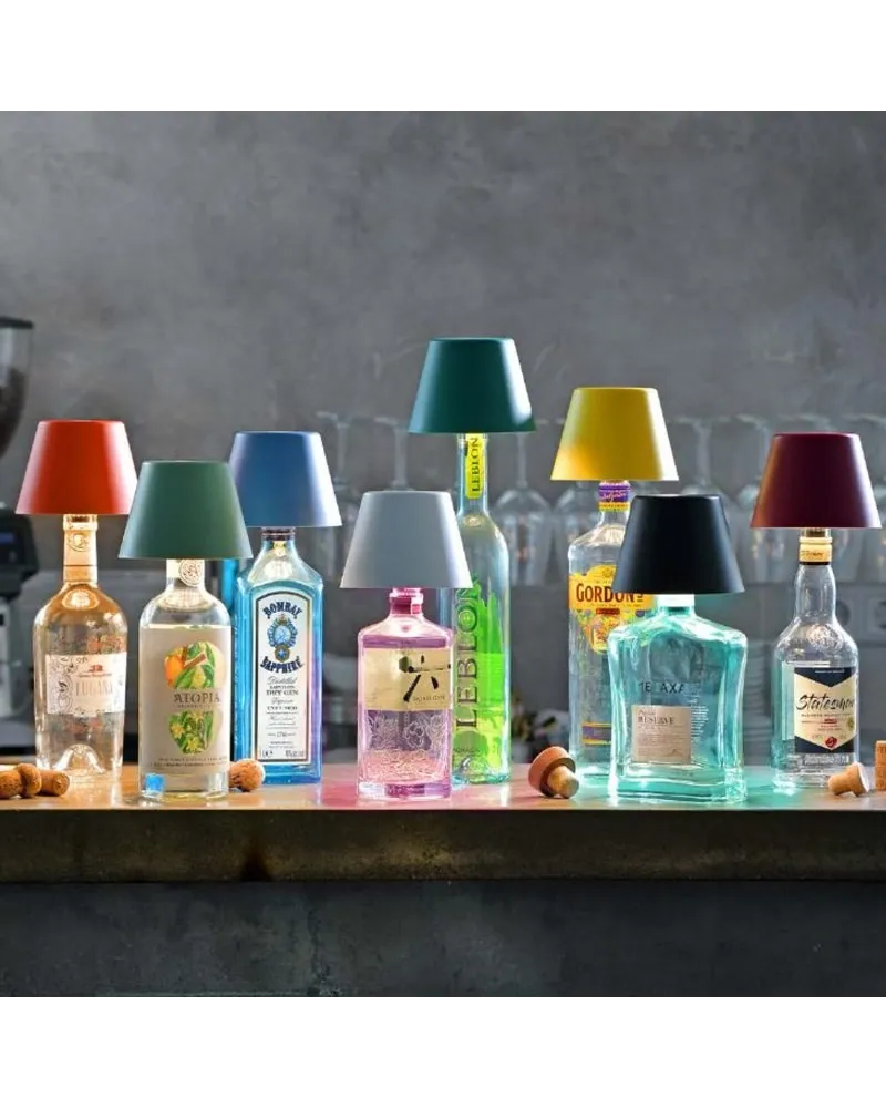 Rechargeable LED lamp for indoor and outdoor use, dimmable light, waterproof