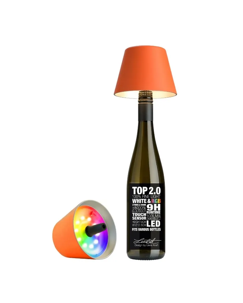 Lampada a LED ricaricabile per interni ed esterni, luce dimmerabile, impermeabile