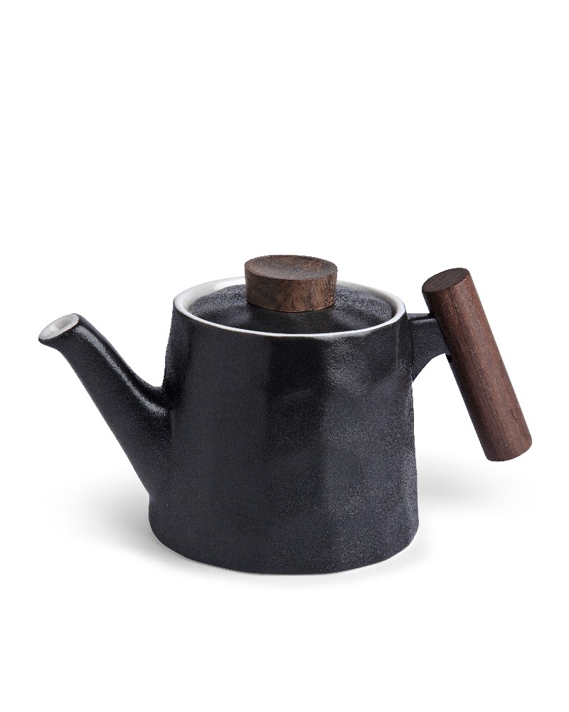 fine porcelain teapot born china black