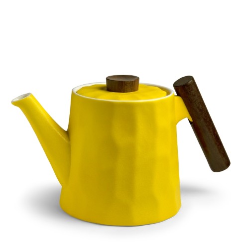 fine porcelain teapot born china yellow