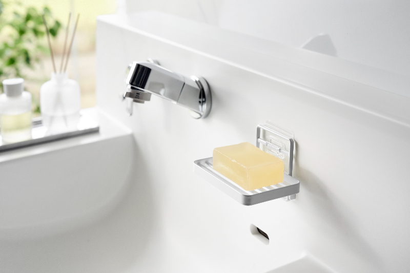 Yamazaki easy-to-install wall-mounted soap tray