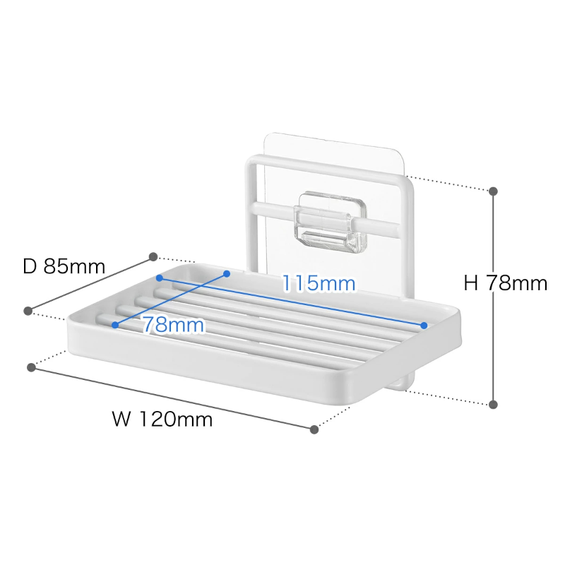 Tool-free installation soap tray for bathroom