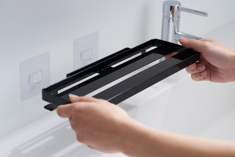 Yamazaki metal bathroom shelf