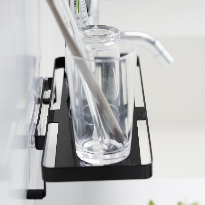 Space-saving bathroom storage rack